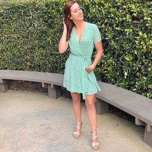 Sansoe Sansoe Dress Floral Green size 2